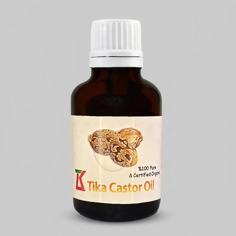 روغن کرچک خالص تیکا مدل 63258974 حجم 40 میلیلیتر با گرانروی بالا، استخراج با دمای پایین، بستهبندی شیشهای قطرهچکانی، مرطوبکننده و ضد حساسیت، مناسب مراقبت از پوست و مو، افزایش سلامت و ترمیم پوست