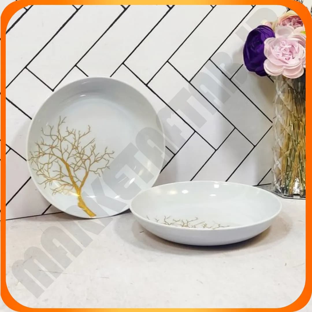515 بشقاب گود خورشت خوری diwali درخت طلا اپال جام