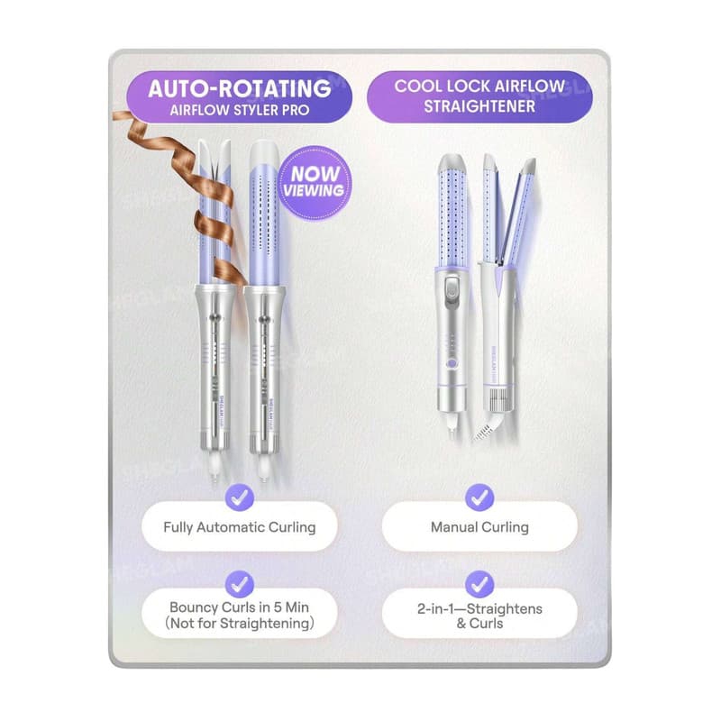 فر کننده و حالت دهنده مو شیگلم مدل Airflow Styler Pro-25mm چرخشی — تصویر ۱۲