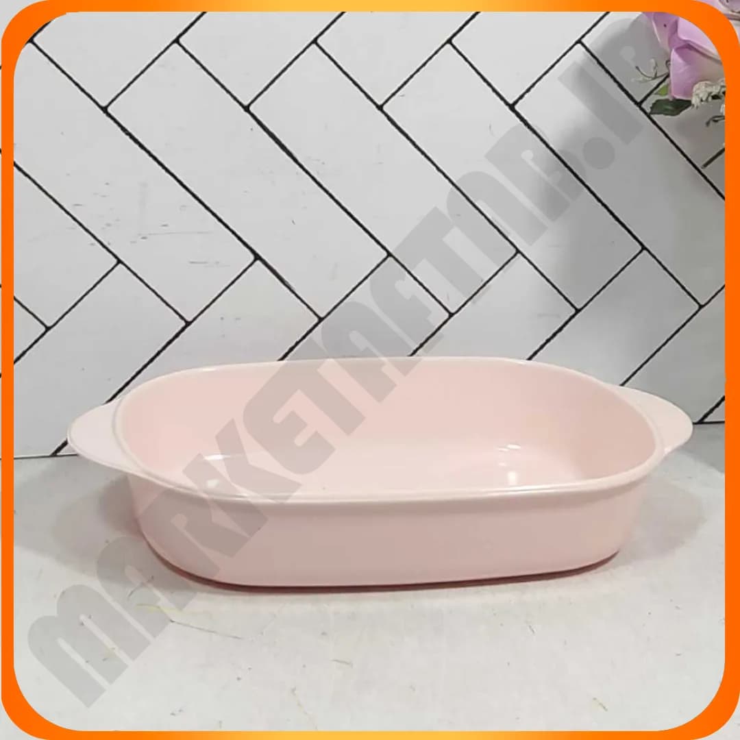 ظرف تابه دسته دار صورتی 01 مهروز — تصویر ۲