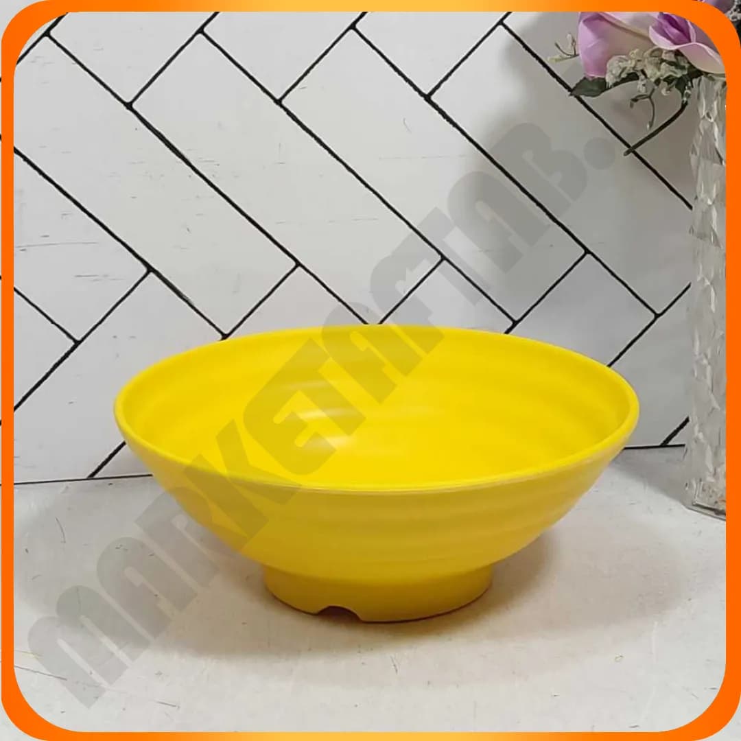 کاسه سالاد حلقه 23 سانت B1009 زرد لرد مهروز