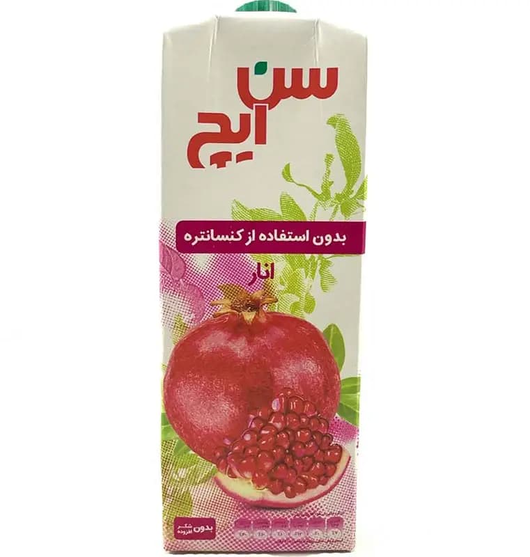 آبمیوه بدون شکر انار 750 سی سی سن ایچ