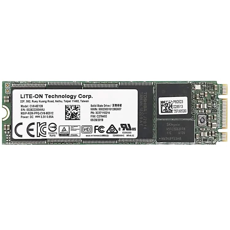 هارد اس اس دی nvme m.2 استوک ظرفیت 128 گیگابایت