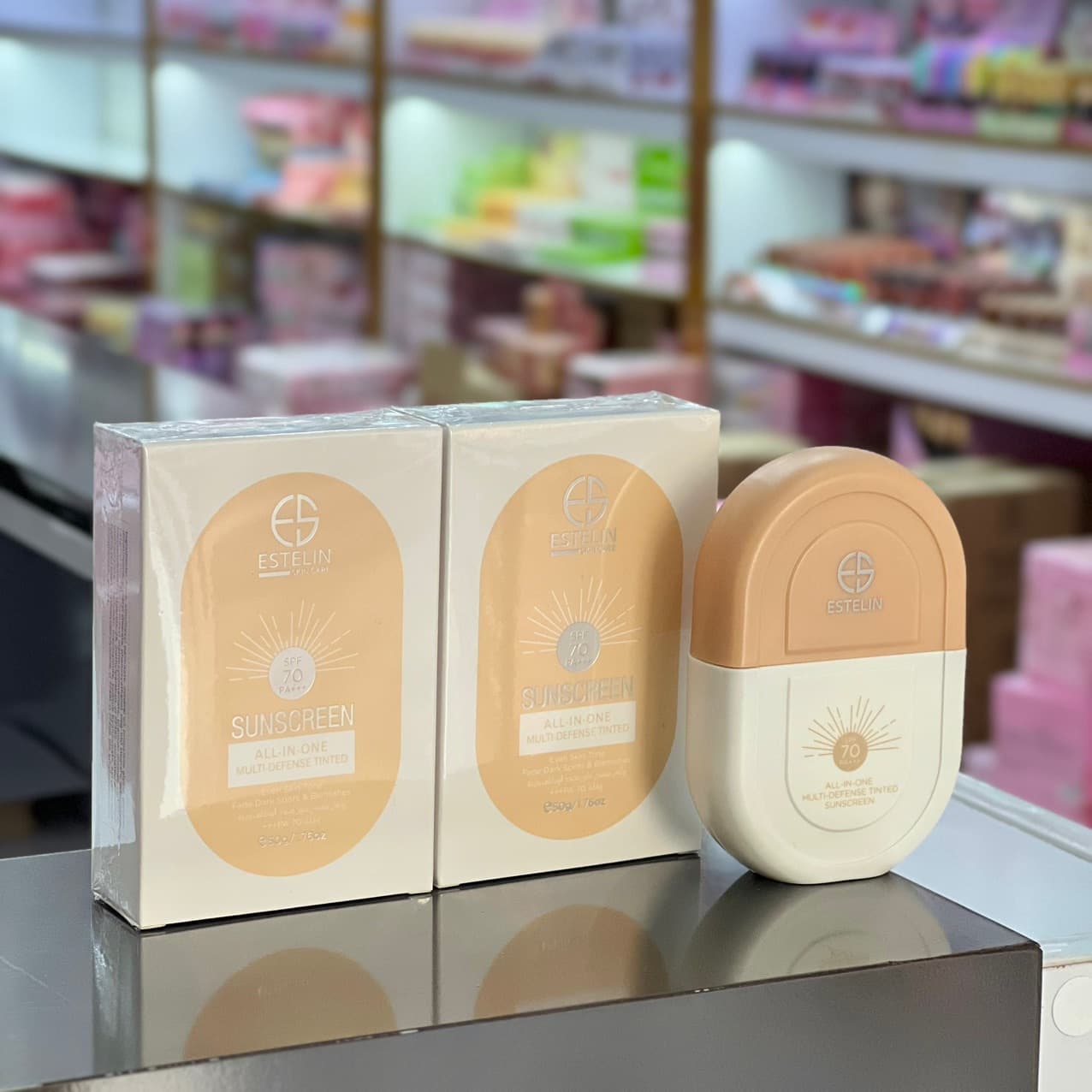 ضد آفتاب 0079 رنگی SPF70 استلین ESTELIN — تصویر ۲
