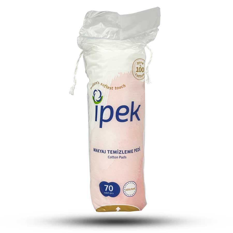 پد آرایش پاک کن ایپک بسته ۷۰ عددی Ipek Cotton Padsدور دوخت