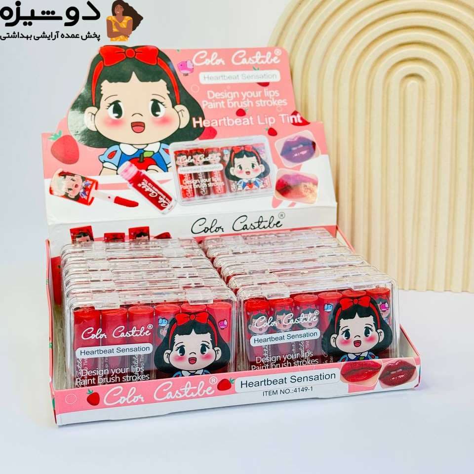 پک تینت لب 6 عددی 41491 دخترک کالر کستل — تصویر ۲