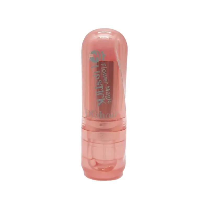 رژ لب جامد مات دکتر هو مدل Flower Magic رنگ گلبهی شماره 01 — تصویر ۲