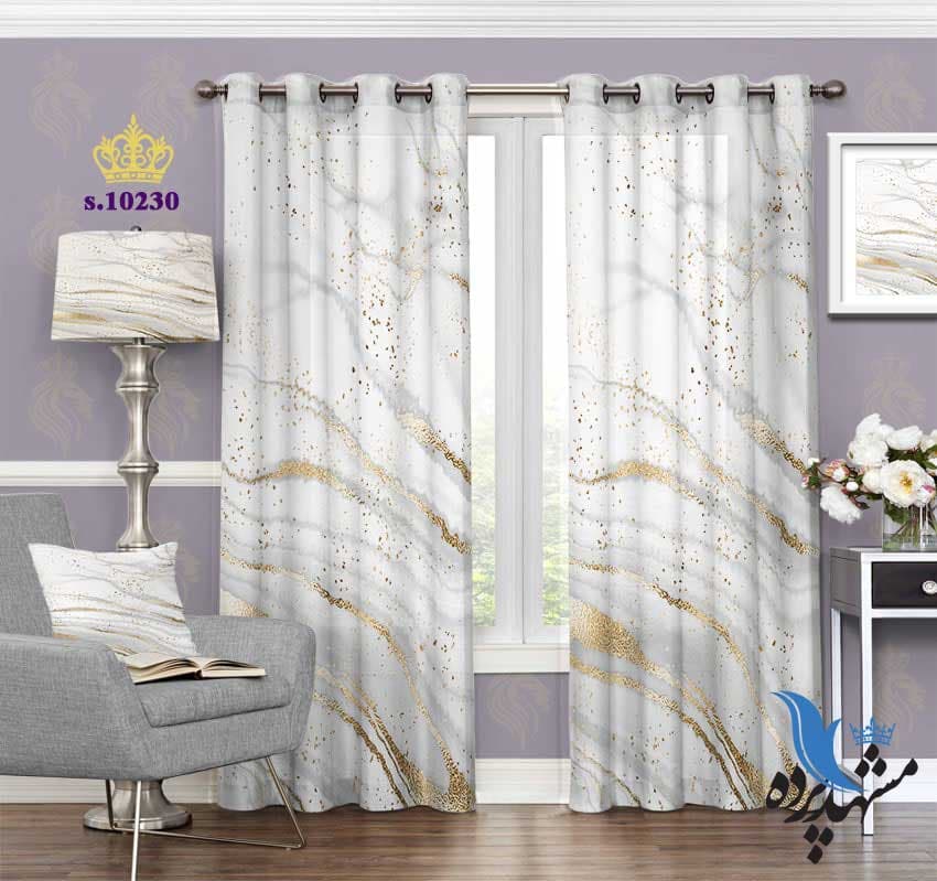 پرده پانچ طرح پتینه سنگ S10230