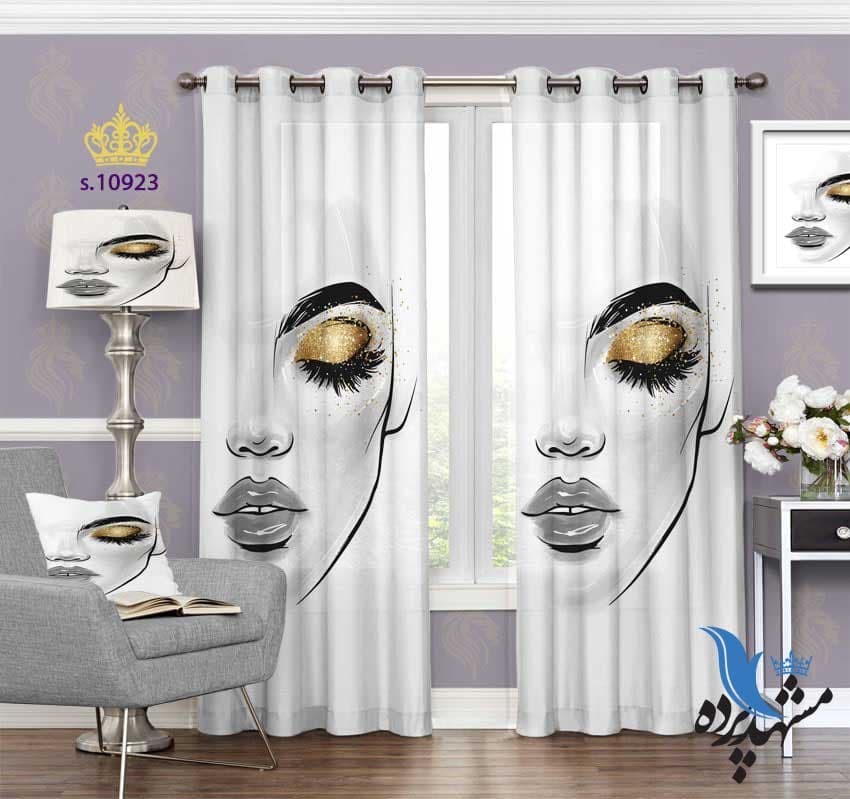 پرده پانچ چهره طرح نقاشی S10923
