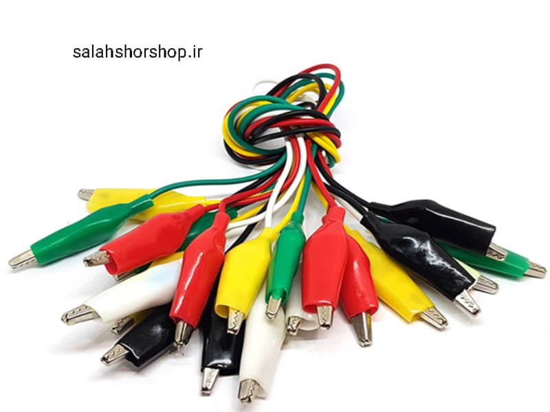 گیره سوسماری سایز بزرگ سیم دار(10 عددی)