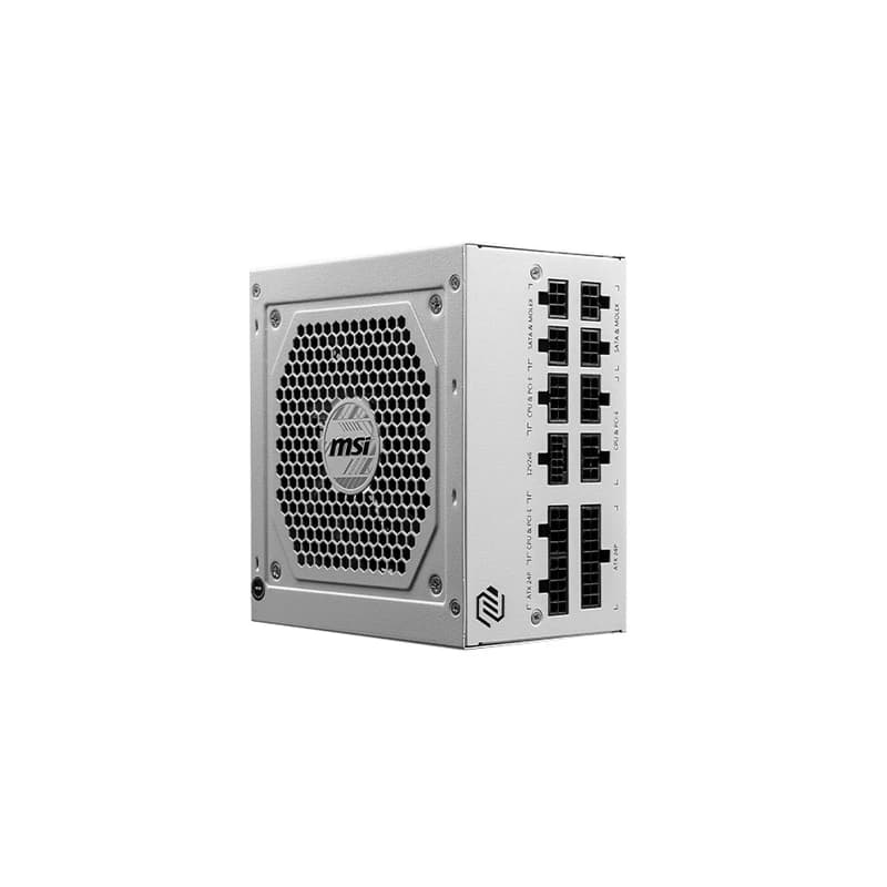منبع تغذیه کامپیوتر ام اس آی مدل MSI MAG A850GL PCIE5 WHITE EDITION