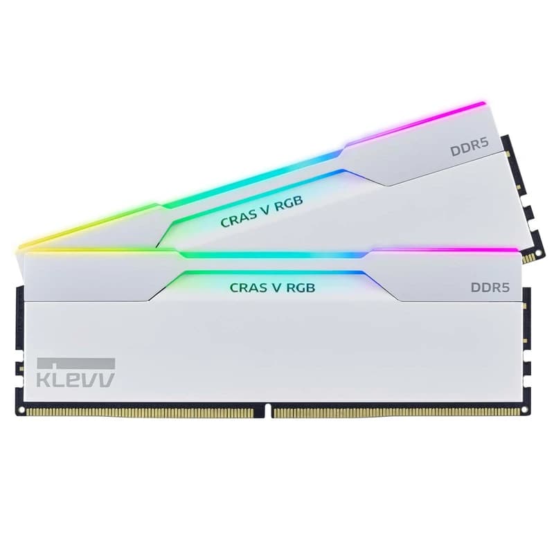رم دسکتاپ DDR5 دو کاناله 6000 مگاهرتز CL30 کلو مدل CRAS V Whiteظرفیت 48 گیگابایت — تصویر ۲
