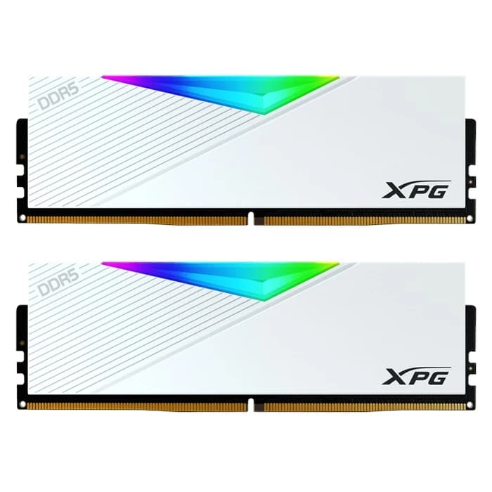 رم ای دیتا ایکس پی جی مدل XPG Lancer RGB 16GBx2 6400MHz CL32 White