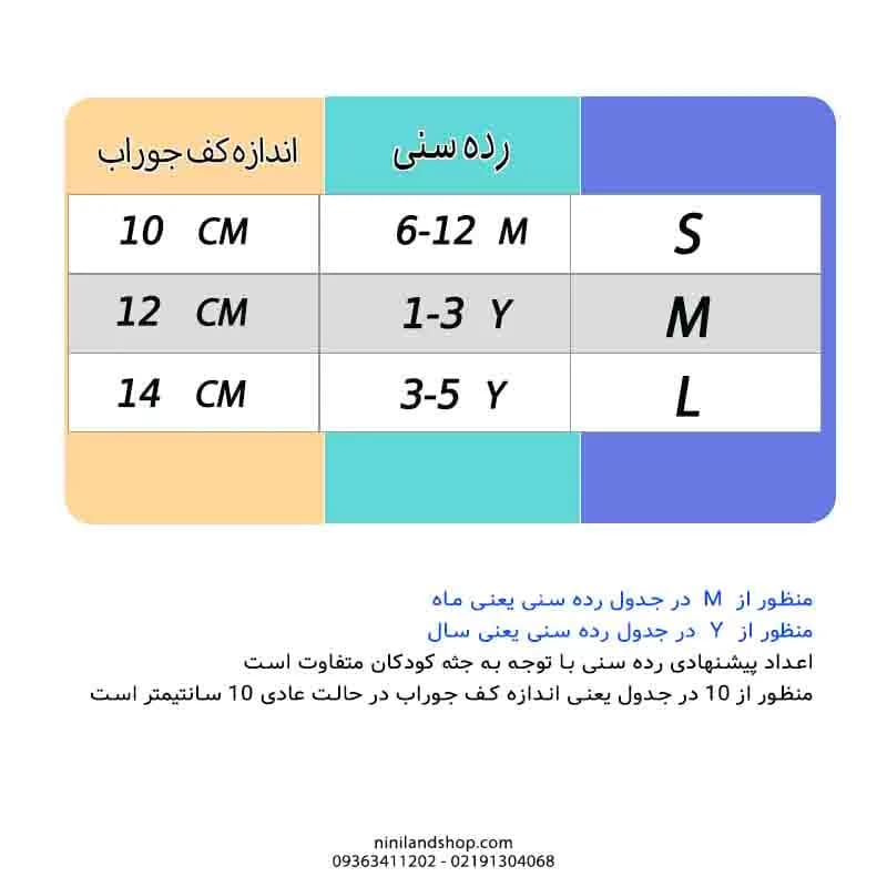 جوراب بچه گانه طرح آمازون — تصویر ۲