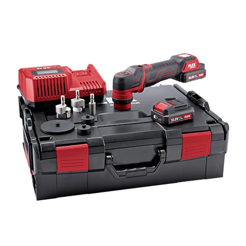 کیت کامل دستگاه پوليش آیبرید فلکس مدل Flex Cordless Polisher PXE 80 10.8-EC/2.5 Set