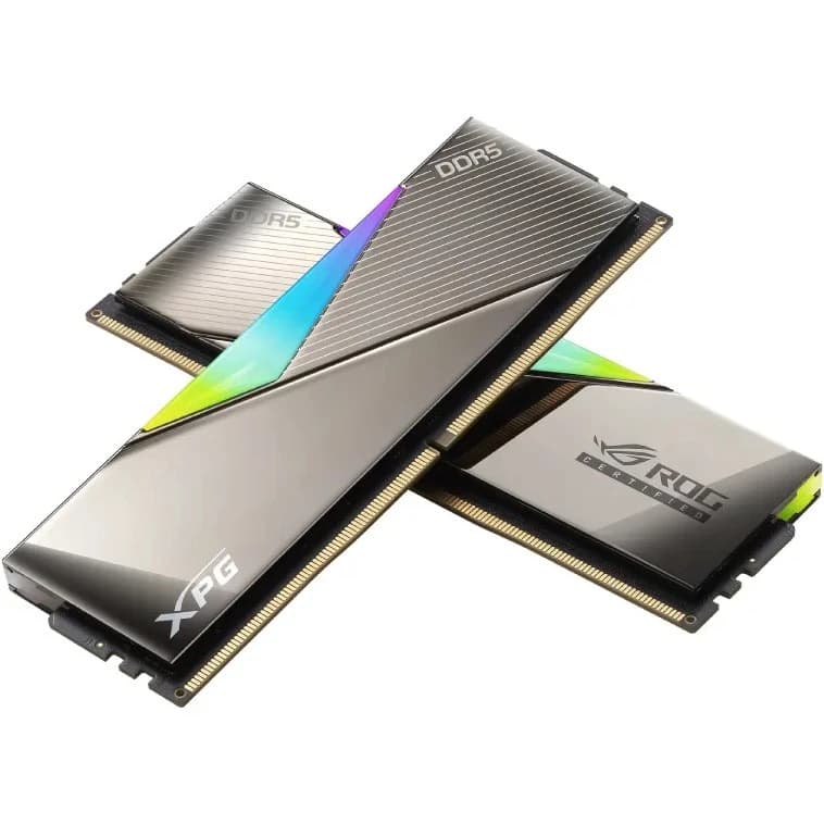 رم دسکتاپ DDR5 دو کاناله 6600 مگاهرتز CL32 ای دیتا ایکس پی جی مدل Lancer RGB ROG Certified ظرفیت 32 گیگابایت — تصویر ۲