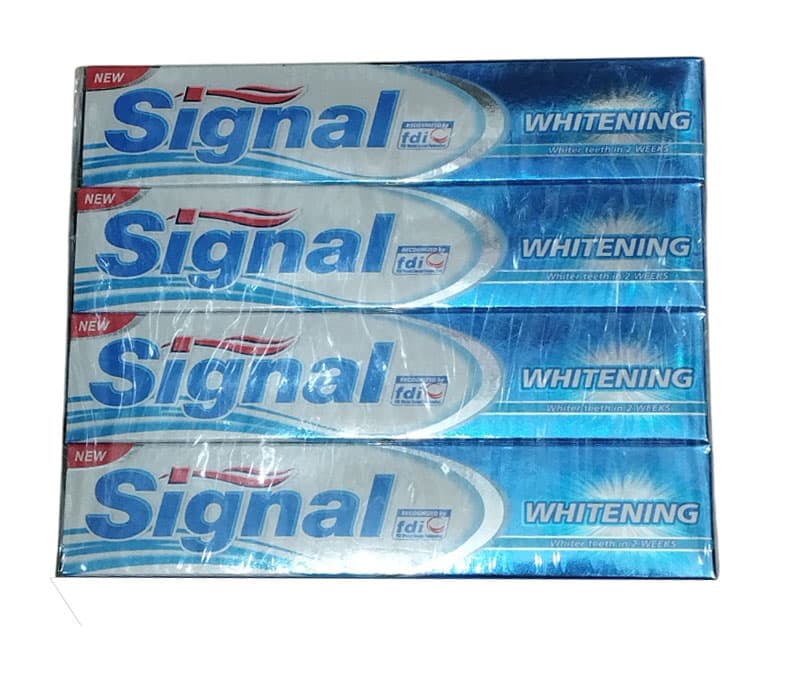 خمیر دندان سیگنال 100 میل مدل Whitening بسته 48 عددی