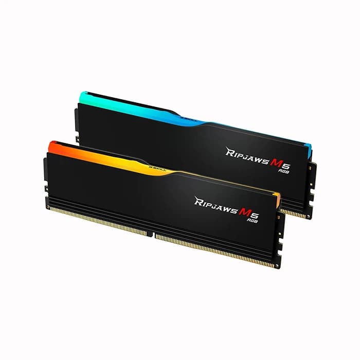 رم دسکتاپ DDR5 دوکاناله 6400 مگاهرتز CL36 جی اسکیل مدل RIPJAWS M5 RGB Black ظرفیت 32 گیگابایت — تصویر ۳