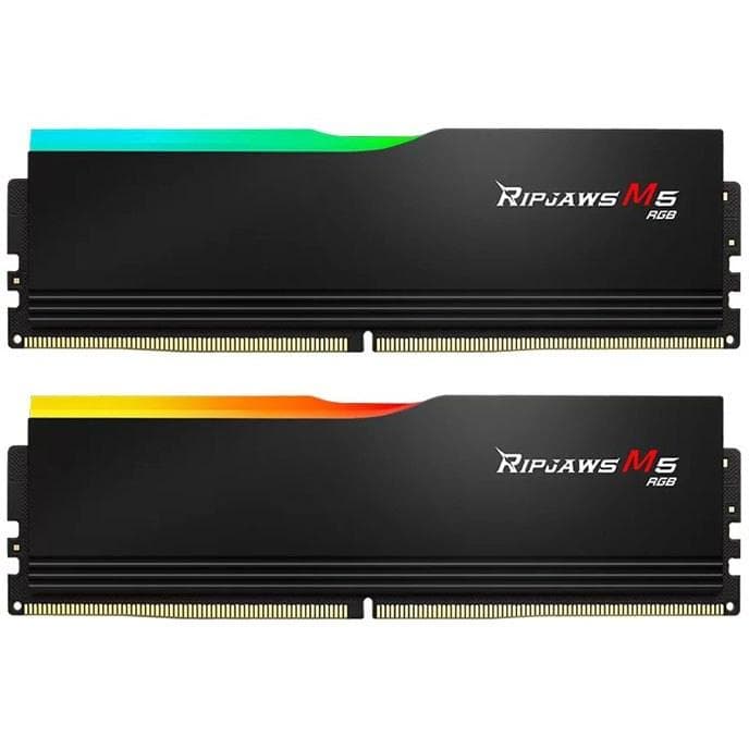 رم دسکتاپ DDR5 دوکاناله 6400 مگاهرتز CL36 جی اسکیل مدل RIPJAWS M5 RGB Black ظرفیت 32 گیگابایت — تصویر ۴