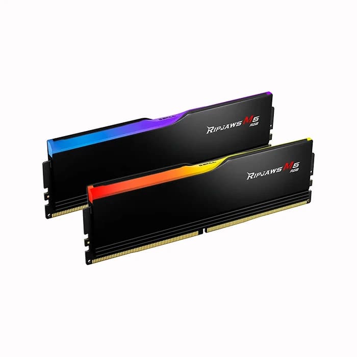 رم دسکتاپ DDR5 دوکاناله 6400 مگاهرتز CL36 جی اسکیل مدل RIPJAWS M5 RGB Black ظرفیت 32 گیگابایت — تصویر ۲