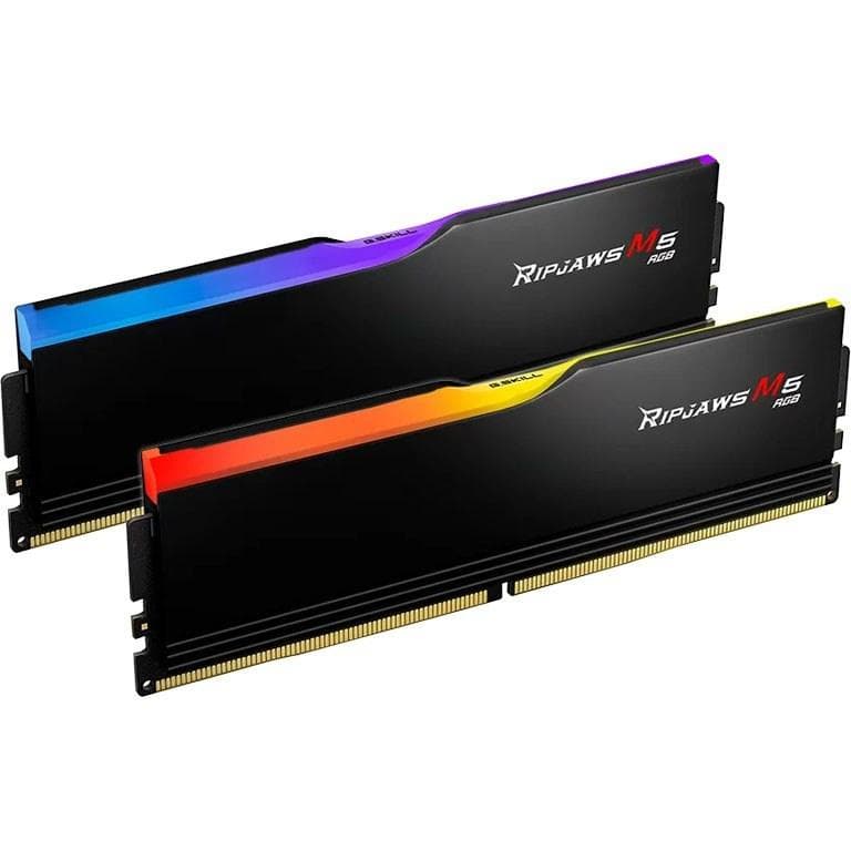رم دسکتاپ DDR5 دوکاناله 6400 مگاهرتز CL36 جی اسکیل مدل RIPJAWS M5 RGB Black ظرفیت 32 گیگابایت — تصویر ۵