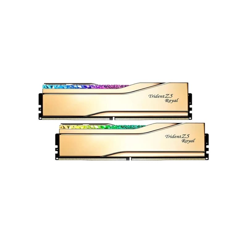 رم دسکتاپ جی اسکیل دوکاناله 7200 مگاهرتز CL34 مدل TRIDENT Z5 ROYAL ظرفیت 32 گیگابابت — تصویر ۲
