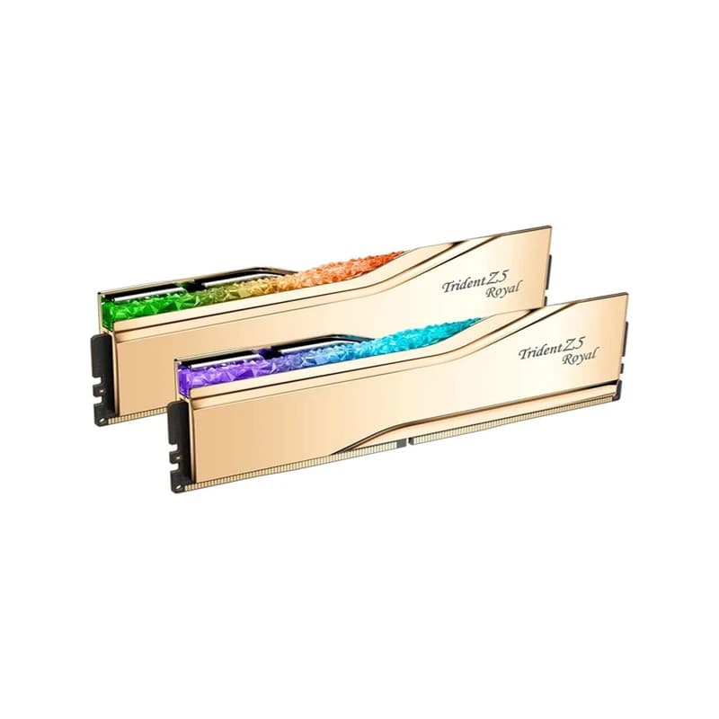 رم دسکتاپ جی اسکیل دوکاناله 7200 مگاهرتز CL34 مدل TRIDENT Z5 ROYAL ظرفیت 32 گیگابابت