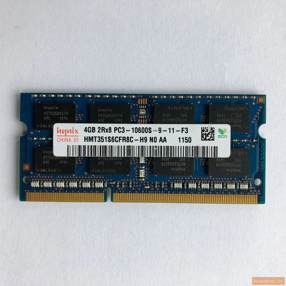 رم لپ تاپ DDR3 تک کاناله 1333 مگاهرتز هاینیکس مدل PC3-10600 ظرفیت 4 گیگابایت — تصویر ۳