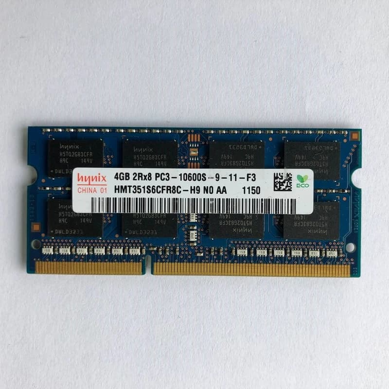 رم لپ تاپ DDR3 تک کاناله 1333 مگاهرتز هاینیکس مدل PC3-10600 ظرفیت 4 گیگابایت — تصویر ۲