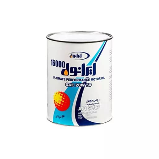 روغن موتور ایرانول 20w50 sl 16000 چهار لیتری