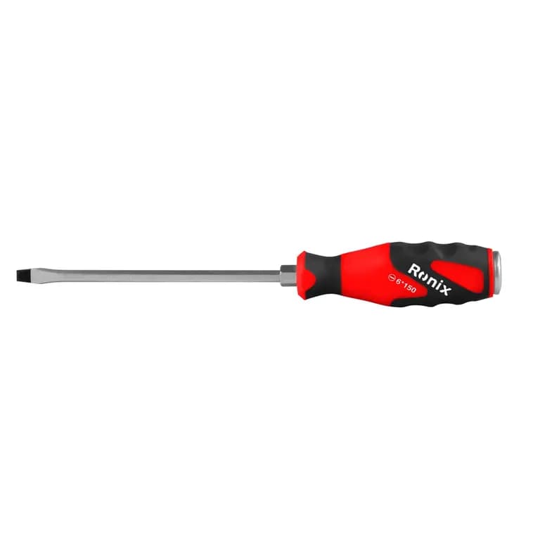پیچ گوشتی تکی دسته TPR ضربه خور 6×150 چهارسو رونیکس (Ronix) مدل RH-2968