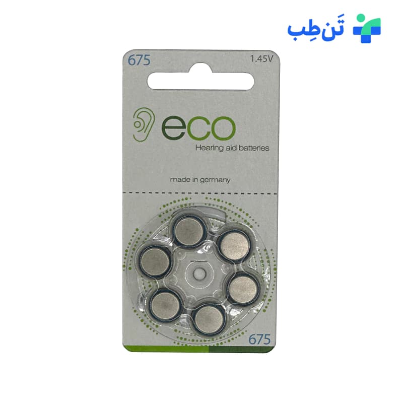 باتری سمعک اکو سایز 675
