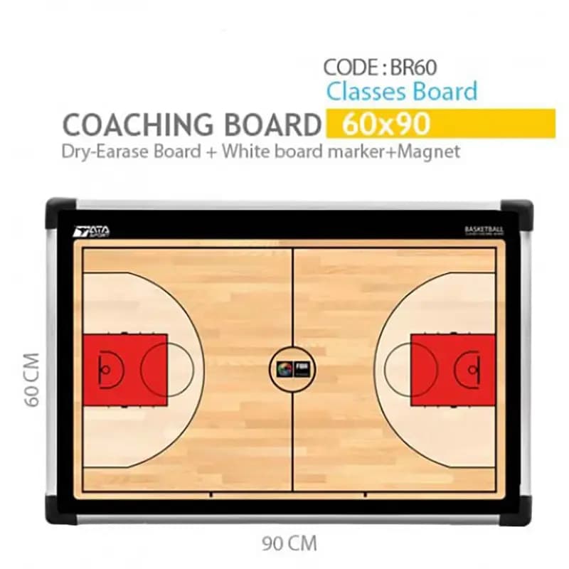 تخته مربیگری کلاسی بسکتبال 60×90