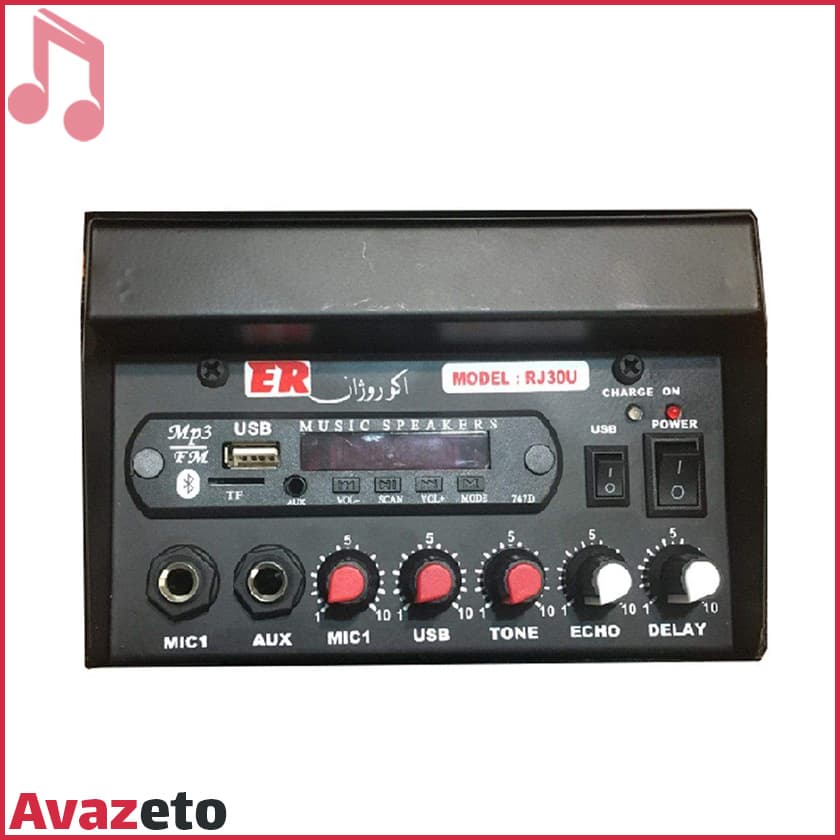 اکو همراه 4.5 اینچ شارژی روژان RJ-30 — تصویر ۲