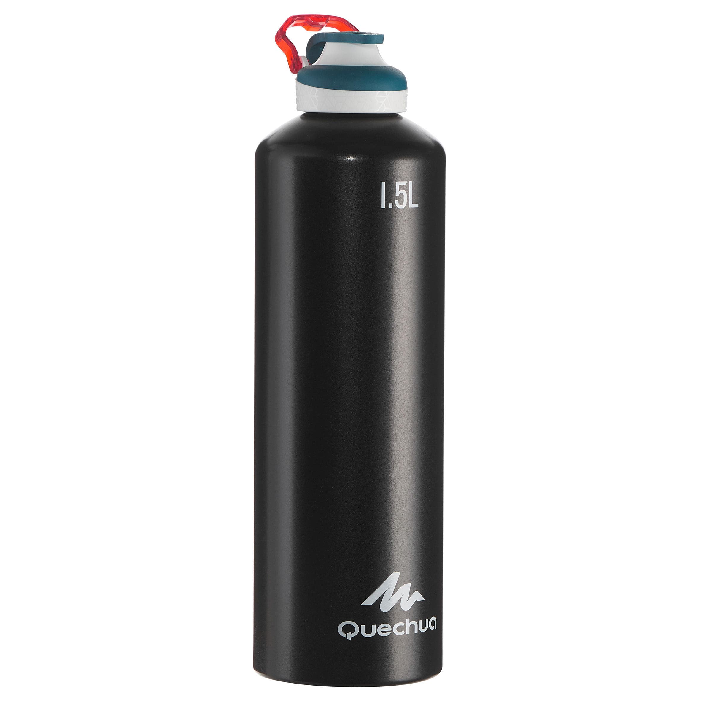 قمقمه آلومینیومی کچوا مدل QUECHUA 500C مشکی گنجایش 1.5 لیتر