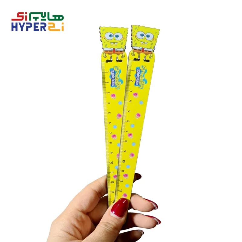 خط کش 15 سانتی چوبی باب اسفنجی