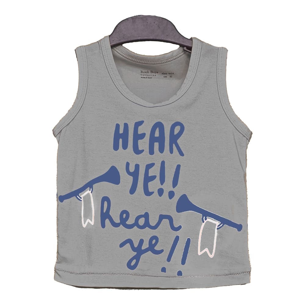 تاپ طرح HEAR YE پسرانه (18 ماه تا 7 سال) کد 628904 — تصویر ۶