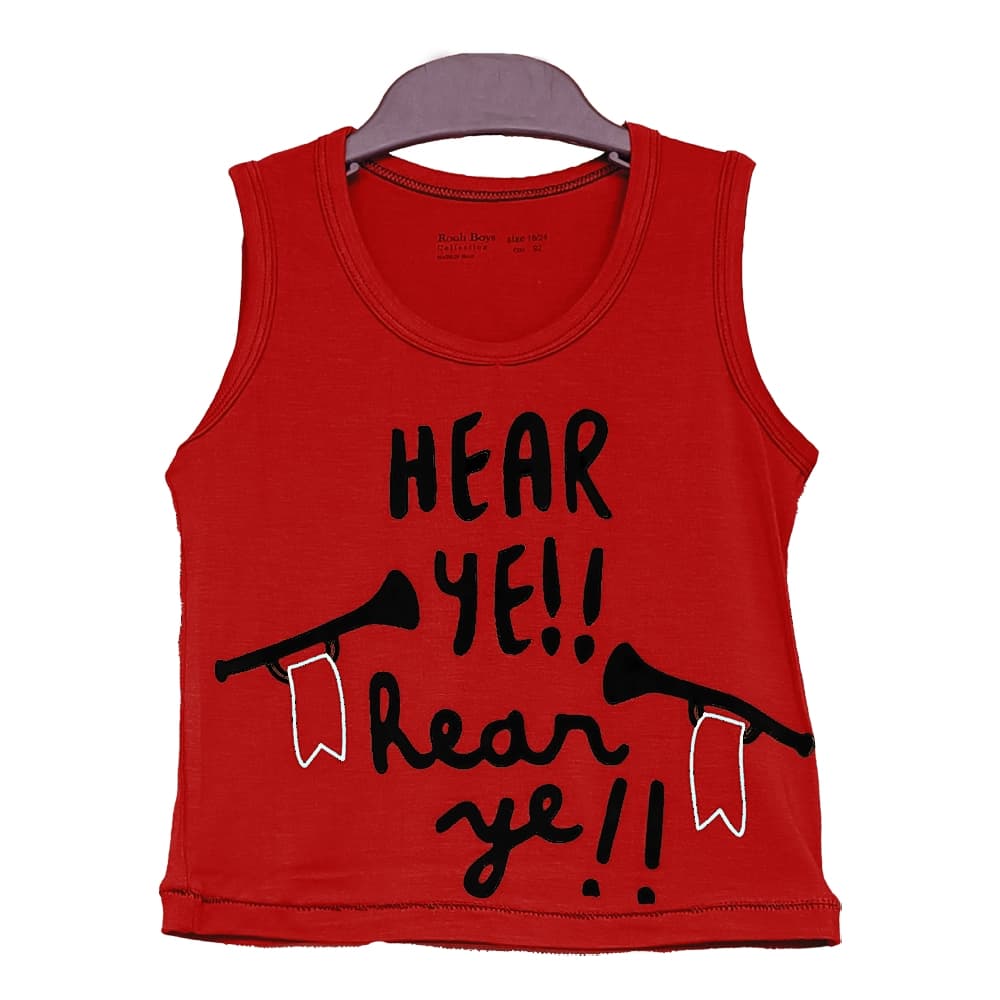 تاپ طرح HEAR YE پسرانه (18 ماه تا 7 سال) کد 628904 — تصویر ۳