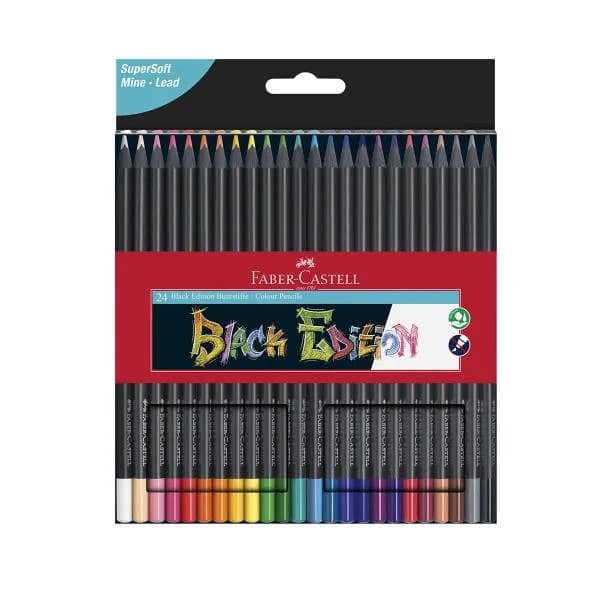 مداد رنگی 24 رنگ فابر کاستل مدل BLACK Edition — تصویر ۶