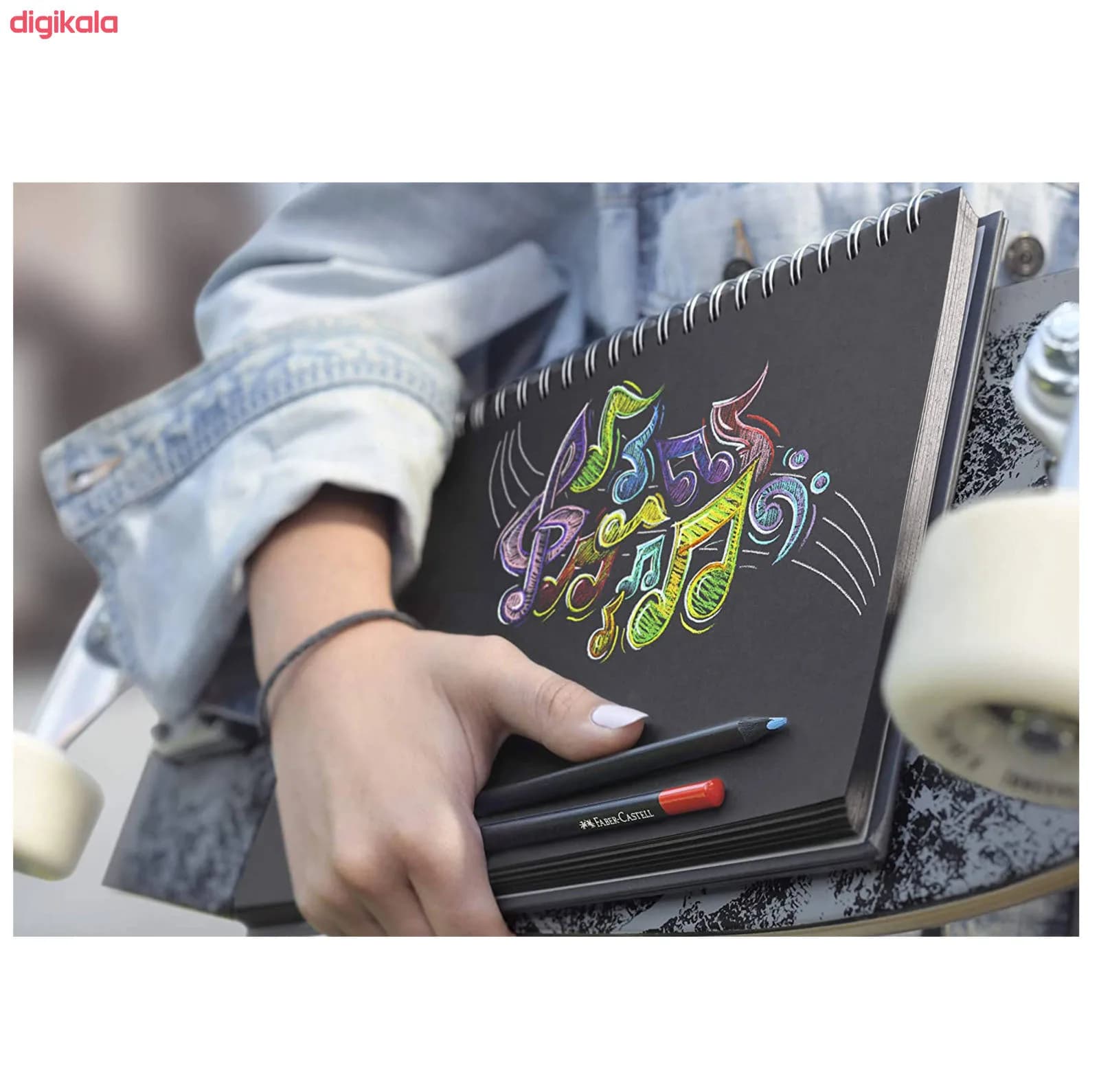 مداد رنگی 24 رنگ فابر کاستل مدل BLACK Edition — تصویر ۱۲