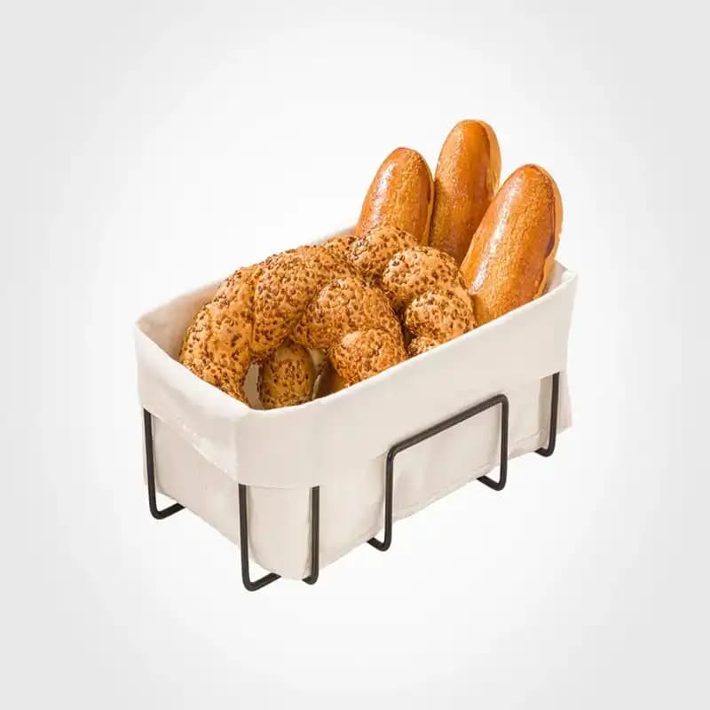 سبد نان مستطیل فلزی لیمون کد 246300