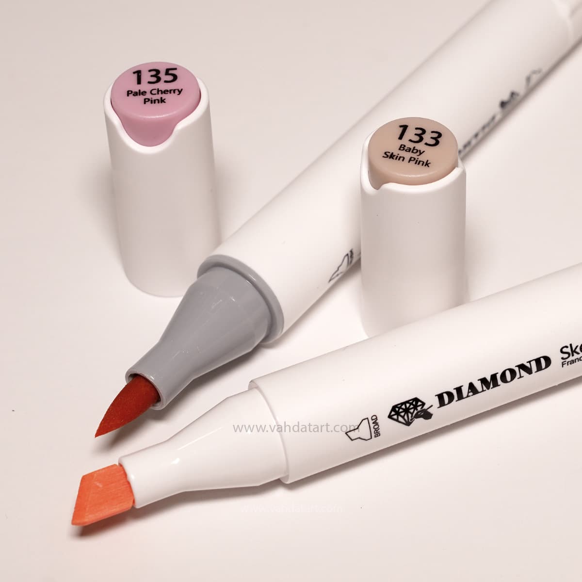 ماژیک راندو 6 رنگ طیف پوست سری A مدل DIAMOND — تصویر ۲