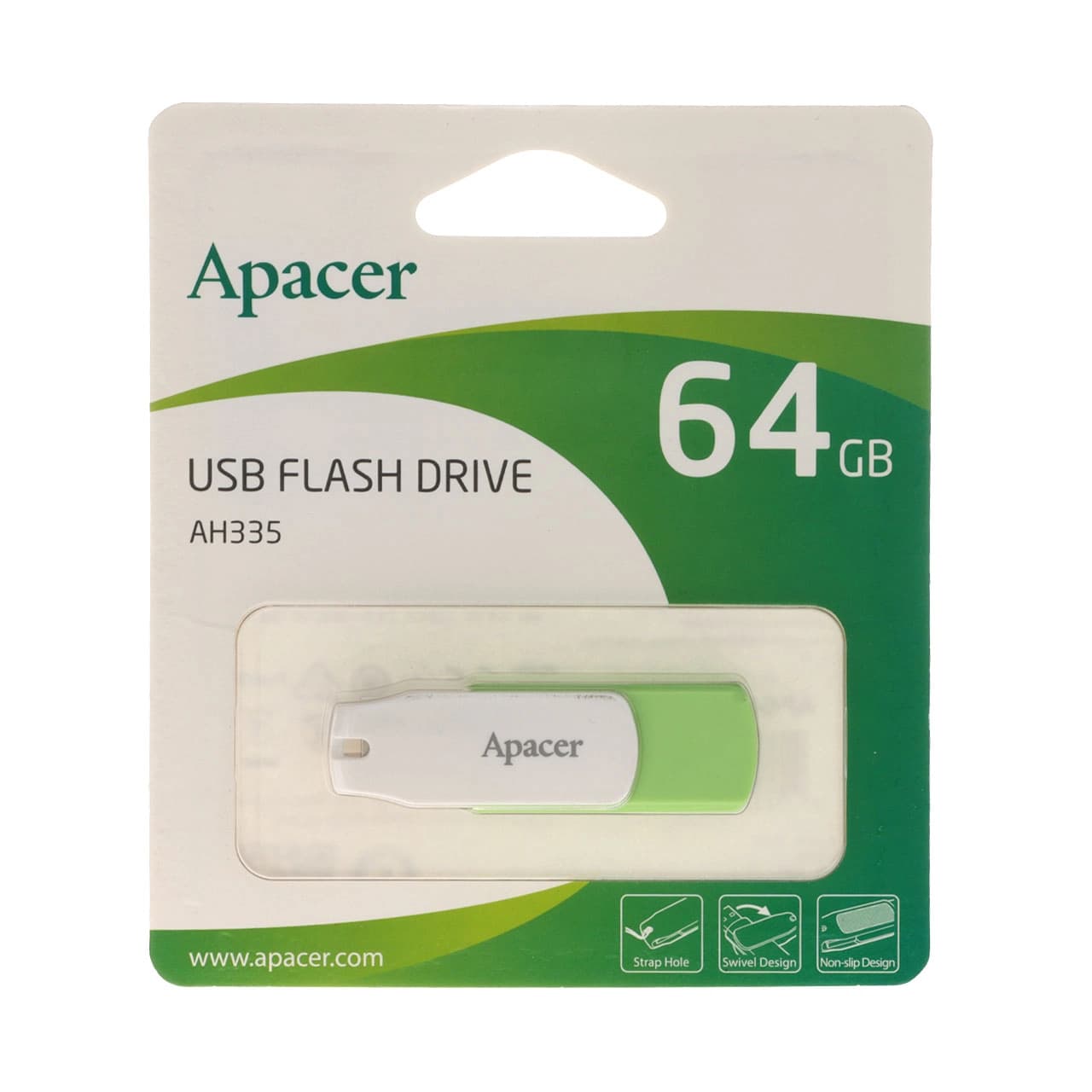 Apacer AH335 USB2.0 Flash Memory-64GB (گارانتی متین)