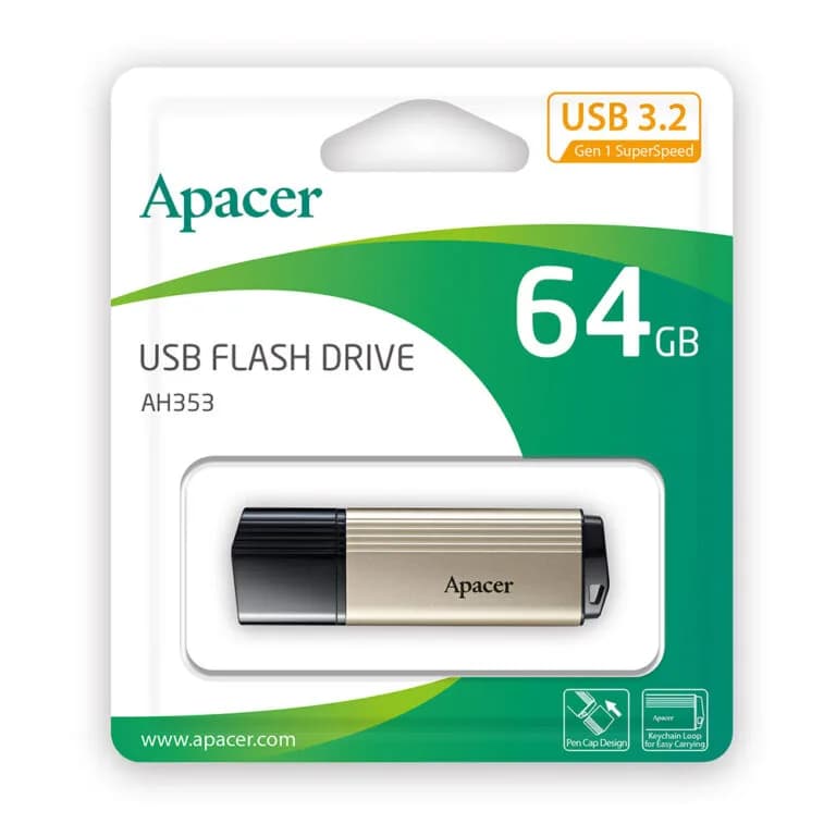 فلش مموری اپیسر Apacer AH353 USB3.2 Flash Memory-64GB (گارانتی متین)