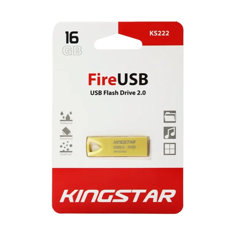 KingStar Fire KS222 USB2.0 Flash Memory-64GB (گارانتی متین) — تصویر ۶