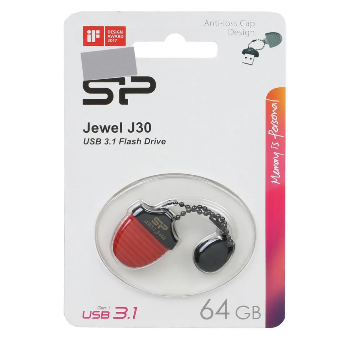 Silicon Power JEWEL J30 USB3.1 Flash Memory-64GB(گارانتی متین)