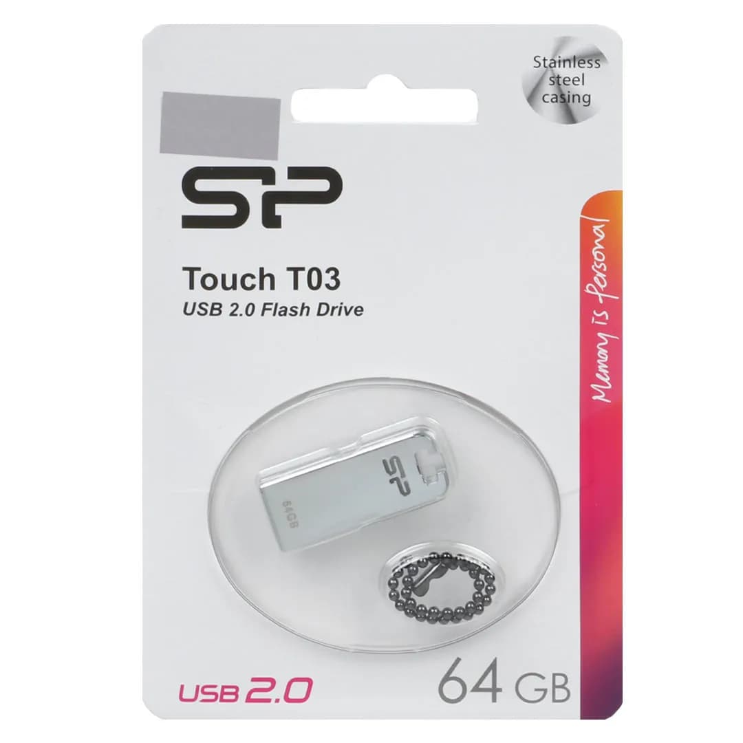 Silicon Power Touch T03 USB 2.0 Flash Memory-64GB (گارانتی متین)