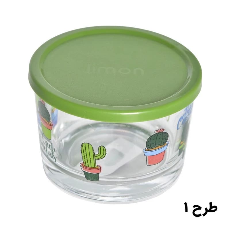 ظرف شیشه ای دربدار 190 میلی لیتر چاپدار لیمون کد 206835 — تصویر ۷