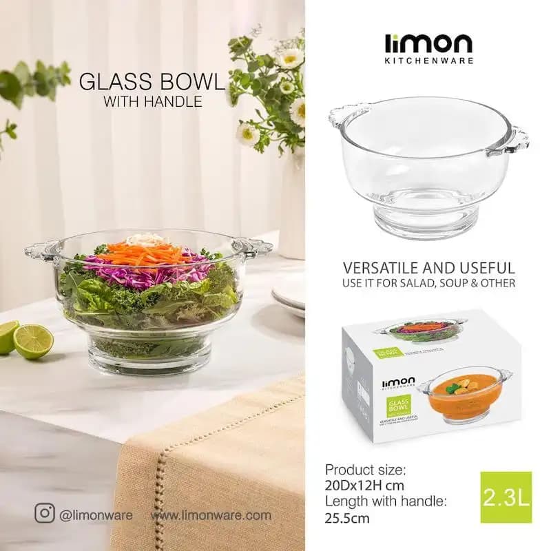 کاسه سوپ خوری شیشه ای لیمون کد 245000 — تصویر ۳