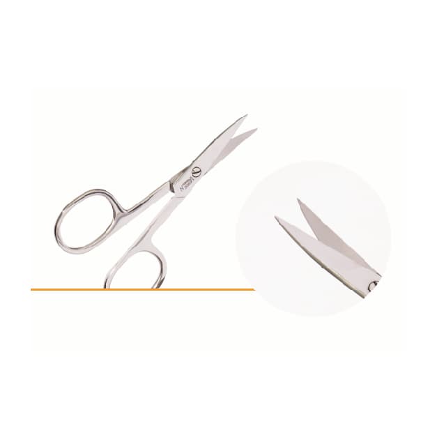 قیچی ابرو سرصاف حرفه ای با کد ES-004 برند vergen
